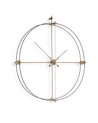 Настенные часы Delmori Premium черный/дуб