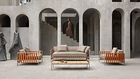 Журнальный столик Onsen 153 с деревянной столешницей