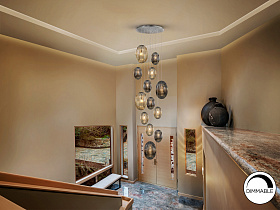 Ovila Люстра 13L дымчатый- коньячный H500