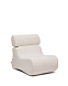 Club Кресло цвета экрю из ткани букле