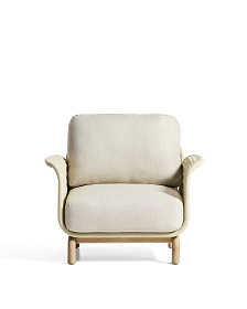 Уличное кресло Alipa из акации и веревки цвета экрю