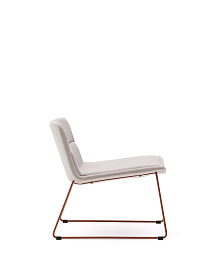 Zahara Стул со стальными ножками полиэстер бежевый