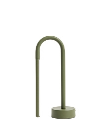 Переносная настольная лампа Bow из зеленого алюминия