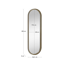 Зеркало Tiare металлическое 31 x 101 см