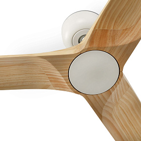 Heywood M Вентилятор из белого/светлого дерева с двигателем постоянного тока