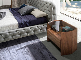 Прикроватная тумбочка CP1803-H-NOGAL/7072 шестиугольная