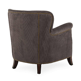 Классическое кресло Motto из серого вельвета