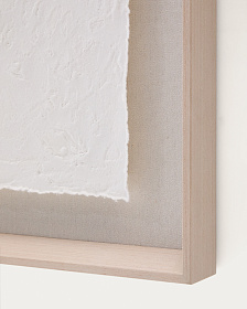 Olvin Абстрактная картина на белой бумаге с рельефным рисунком 73,6 x 93,6 см