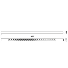 Трековый светильник NESO SLIM POINT-24 3000K 12 GRADOS черный CASAMBI
