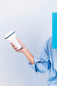 Переносная лампа Buddy бело-синяя 3W