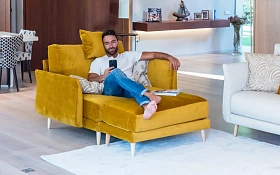 Кресло Helsinki с пуфом S1P