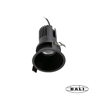 Встраиваемый светильник TULIPA DOWN SIM IP65 15W черный 50° 2700K CRI90 DALI