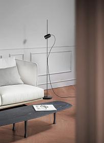 Торшер Onfa черный ясень/графитовый металл