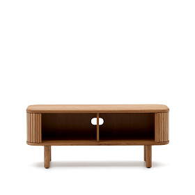 Mailen Тумба под ТВ с 2 дверцами из ясеневого шпона натуральной отделки 120 х 50 см