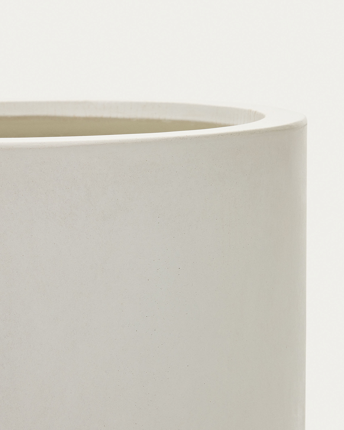 Aiguablava Кашпо из белого цемента Ø 42 см