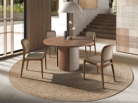 Стул 4169/CH-24075 из кремовой экокожи