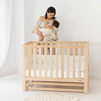 Детская кроватка-маятник 120х60 Micuna Annie Balance натуральный