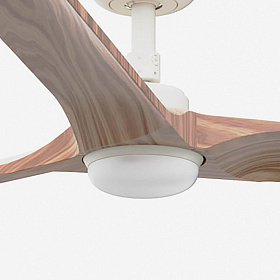Потолочный вентилятор HEYWOOD L Ш1320 белый/сосна 3P LED 10W TUYA