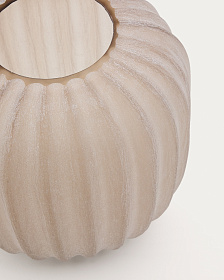 Ваза Lumia из стекла бежевого цвета  27см