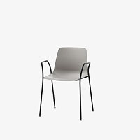 Стул Varya из полипропилена на 4 ножках с подлокотниками