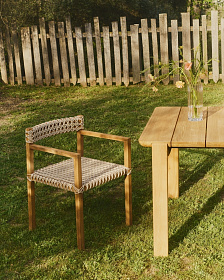 Giverola Стул из массива тикового дерева 
