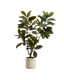 Искусственное растение Magnolia в белом горшке, 160 см