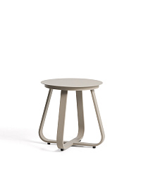 Уличный столик Tamaris из алюминия цвета таупе Ø48 см