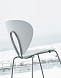 Стул GLOBUS POLYPROPYLENE - WHITE, основание SHINY CHROME