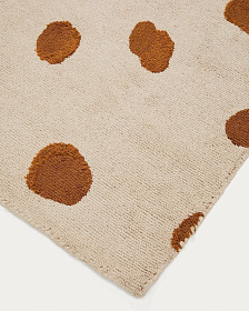 Ковер Tandani бежевый с рисунком гепарда 90 x 150 см