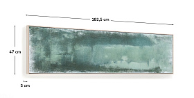 Абстрактная картина Selnar зеленая 182 x 47 см