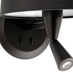 Бра с ридером Gonga черное