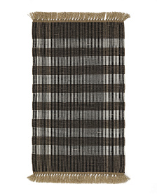 Коврик Barani из полипропилена коричневого и чёрного цвета 60 x 90 см