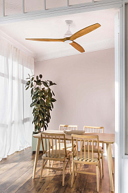 Вентилятор ALO DC Ш1520MM  белый / дерево 3 PALAS 20W CCT
