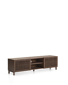 Тумба под ТВ Beyla из ясеня с отделкой под орех