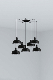 Подвесной светильник TATAWIN черный 7xE27