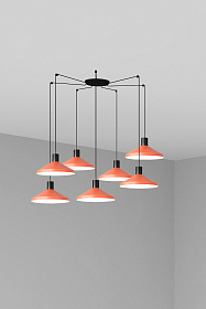 Подвесной светильник Kombo терракотовый Ø40 7L