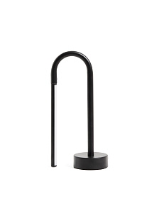 Переносная настольная лампа Bow из черного алюминия