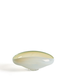 Ваза Nodila из белого стекла, 23 x 16,5 см