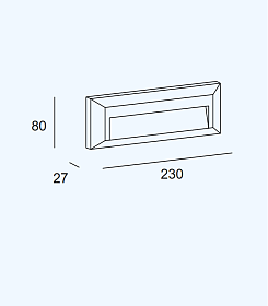Уличный настенный светильник Kossel IP65 LED 2.4W 4000K ON-OFF Белый 186lm