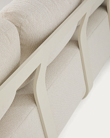 Уличный 3-х местный диван Tamaris из алюминия цвета экрю, 217 см