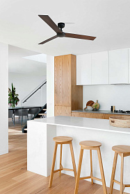 RUDDER L LED Вентилятор черный/орех SMART