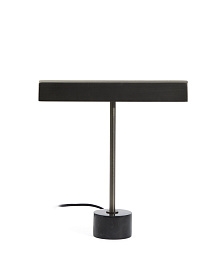 Настольная лампа Lynor из черного металла с основанием из черного мрамора