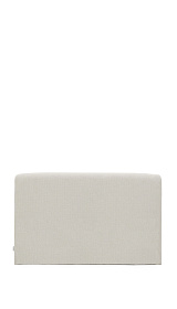 Изголовье Valma из жемчужного шенилла со съемным чехлом для кровати 160 x 200 см