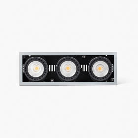 Встраиваемый светильник Mini Colin-3 серый LED FOOD 75W BREAD 20°
