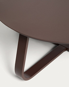 Уличный столик Tamaris из алюминия коричневого цвета Ø80 см