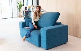 Кресло Paradis 120 ножки - пластик Black 3 см