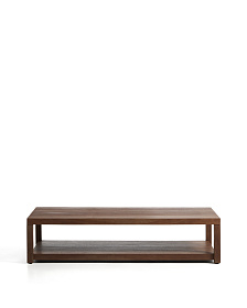 Журнальный столик Norani из массива акации с шпоном акации, 150 x 70 см