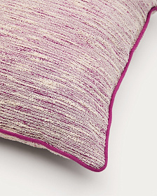 Чехол на подушку Brisella из розового жаккарда с контрастной отделкой 45 x 45 см