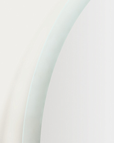 Круглое зеркало для ванной Mervi со LED подсветкой и защитой от запотевания Ø 60 см