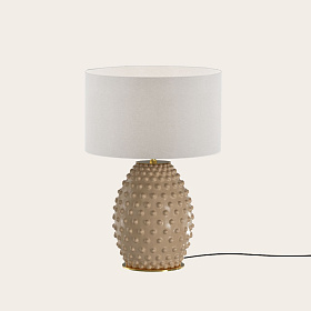 Настольная лампа Cactus NAC135/1 золотой металл с абажуром 801011/36